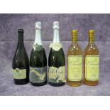 Wine - La Chanterelle Bordeaux, 2 bottles; Prosecco; Cava, 2 bottles. (5)