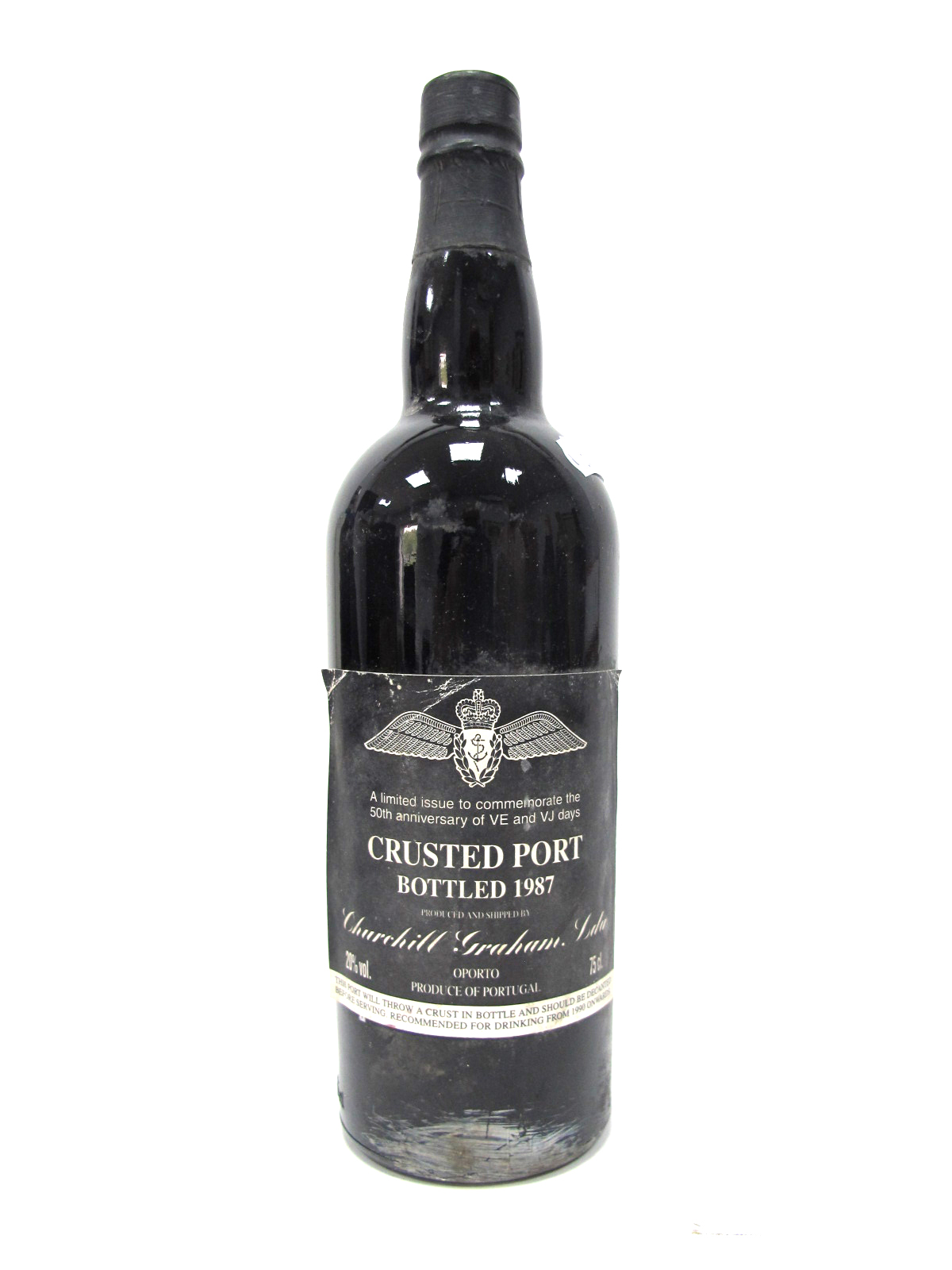 Port - Crusted Port Bottled 1987, A limited issue to commemorate the 50th anniversary of VE and VJ