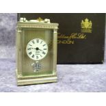 A Charles Frodsham 'Heritage Collection' Silver Carriage Clock, limited edition 91/1000,