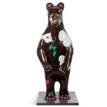 Bear: Peace Bear with Chilli Pepper - Artist: Sarah Staton - Sponsor: Abbey Forged Products