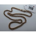 A 9ct Gold Graduated Curb Link Chain, to swivel style clasp, 52cm long (33grams).