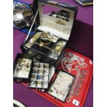 A Mixed Lot of Assorted Costume Jewellery, including a hallmarked silver hinged bangle, imitation