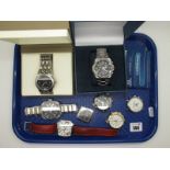 Maurice LaCroix and Festina Gent's Wristwatches, two boxed (three lacking straps).