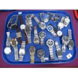 A Mixed Lot of Assorted Gent's Wristwatches, including Casio Edifice, Avia, Breil, Accurist,