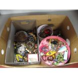 A Mixed Lot of Assorted Costume Jewellery, including bead necklaces, key rings,