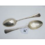 A Pair of Hallmarked Silver Old English pattern Table Spoons, CB&S, Sheffield 1920 (150grams). (2)