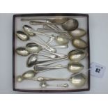 Assorted Hallmarked Silver Tea and Coffee Spoons, (various maker's and dates) etc (245grams). (19)