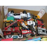 A Large Quantity of Large Diecast Vehicles, to include Polistil Brabham BT-44, Qualitoys Turbine