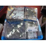 Eleven 1:72 Scale Plastic and Diecast German Military Aeroplanes, boxed and bubble packed, fair to