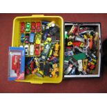 A Quantity of Mixed Diecast Vehicles, to include Matchbox, Maisto, Welly, etc, all playworn:- Two