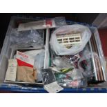 A Plastic Box with Contents from A Railway Modelers Workshop, various gauges, electrical, loco