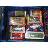 A Quantity of Boxed Diecast Vehicles, to include Corgi 302, Dinky 681, Dinky 680, 284, 412, 291,