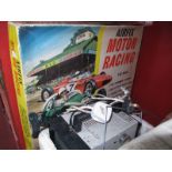 A Russian Portable T.V, Airfix motor racing model M.R.11 (completeness unknown). (2)