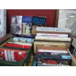 Books - Great Ages of Man, twenty one volumes, Derbyshire Guide, T.S Elliot, etc:- Three Boxes.