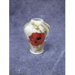 A Moorcroft Pottery Vase, painted in the 'Harvest Poppy' design by Emma Bossons, shape 576/4 now