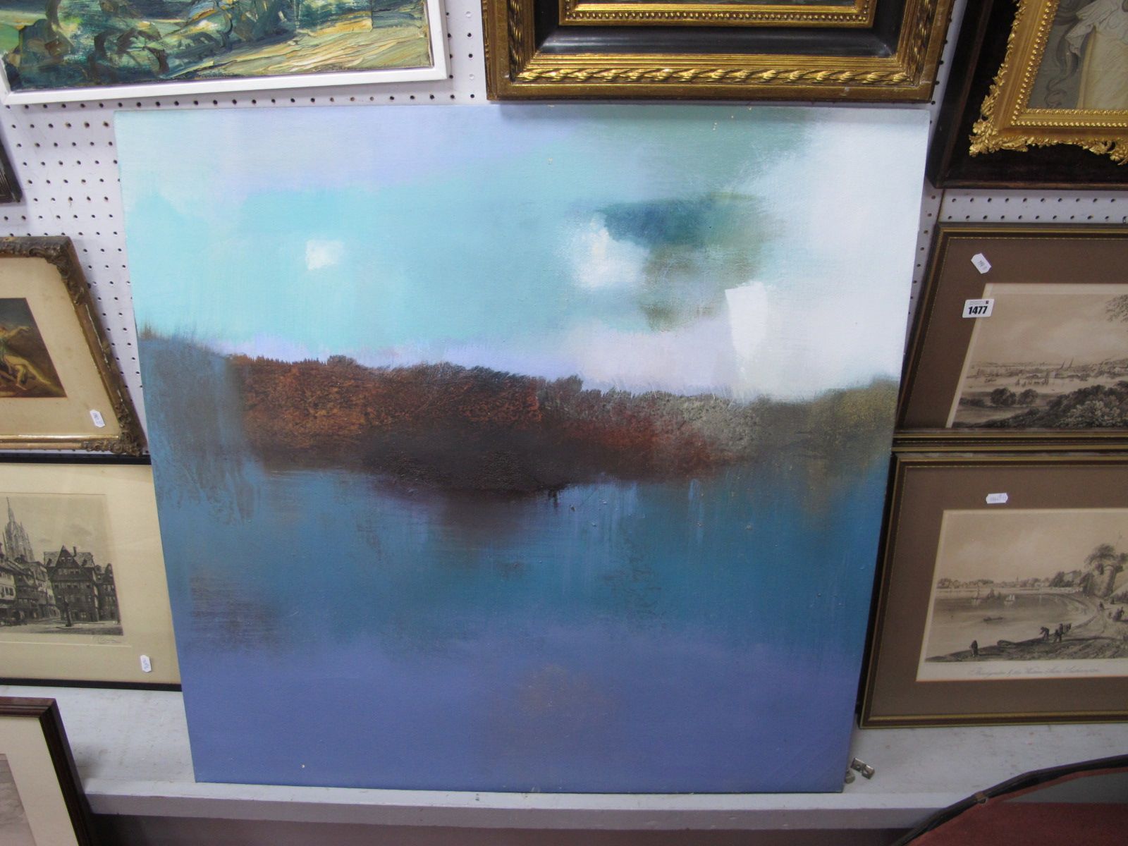 Att to John Brokenshire (Sheffield Artist), Redmires, oil on canvas 77cm square. purchased by vendor