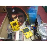 LP Records, Sanyo cassette model DR 101, yellow Nintendo Game Boy X2 plus four games, etc.