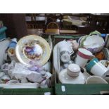 Aynelsy "Senator" Coffee Cups, saucers, cake stand, biscuit barrel, etc:- Two Boxes.
