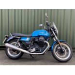 2019 [AG19 BYL] Moto Guzzi 'V7 III Special' Motorcycle, 744cc in metallic blue 7k Miles, V5 and 2