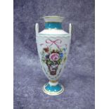 Minton 'Rose Basket' Bicentenary Vase No 4335, 21.5cm high.