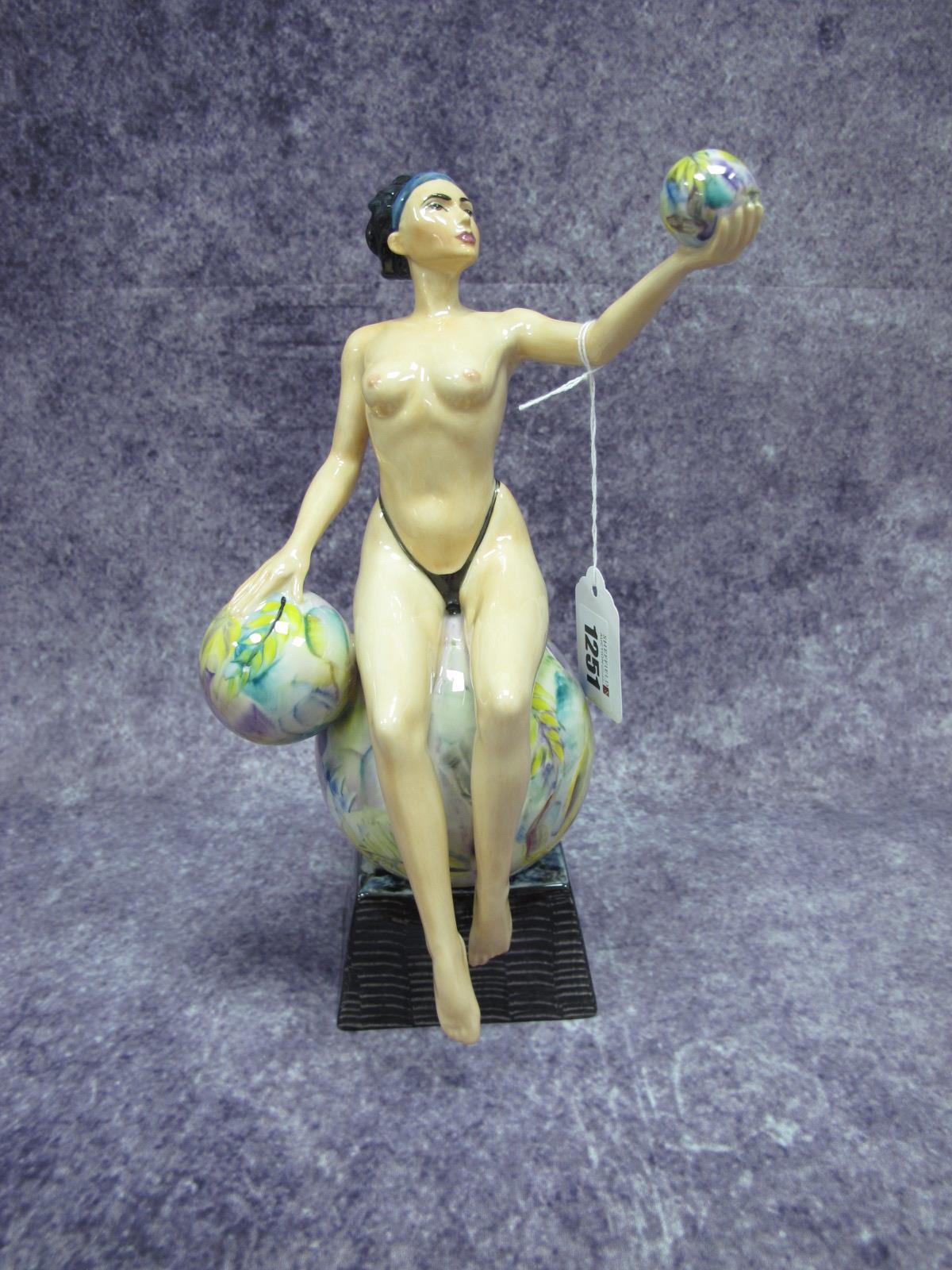 A Peggy Davies Erotic Figurine 'Isadora', artist original colourway 1/1 by Victoria Bourne, 27cm