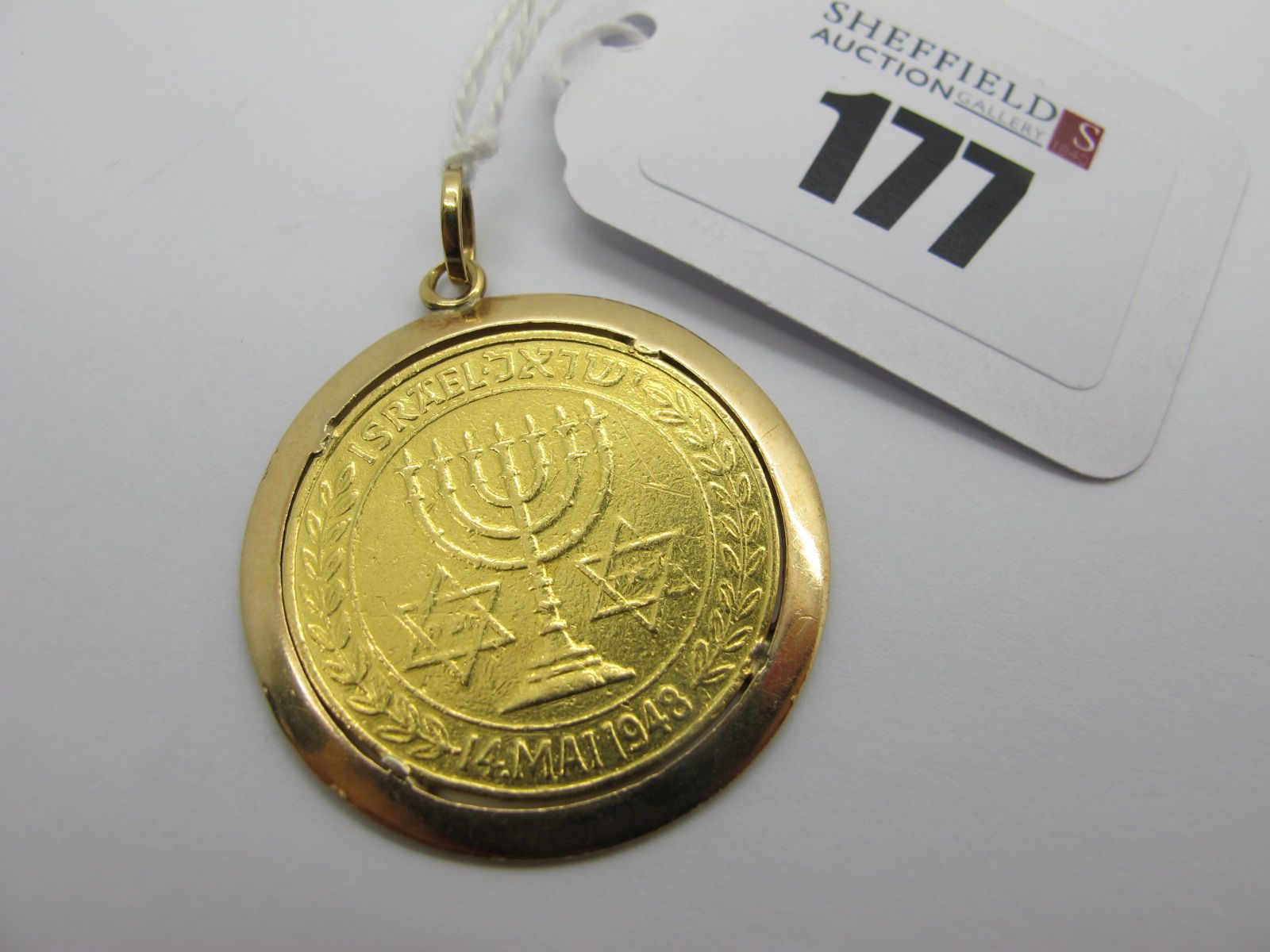 A Jewish Pendant, "Israel 14 Mai 1948".