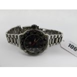 Tag Heuer; A Formula 1 WAC110-0 Gent's Wristwatch, the signed black dial with Arabic numerals,