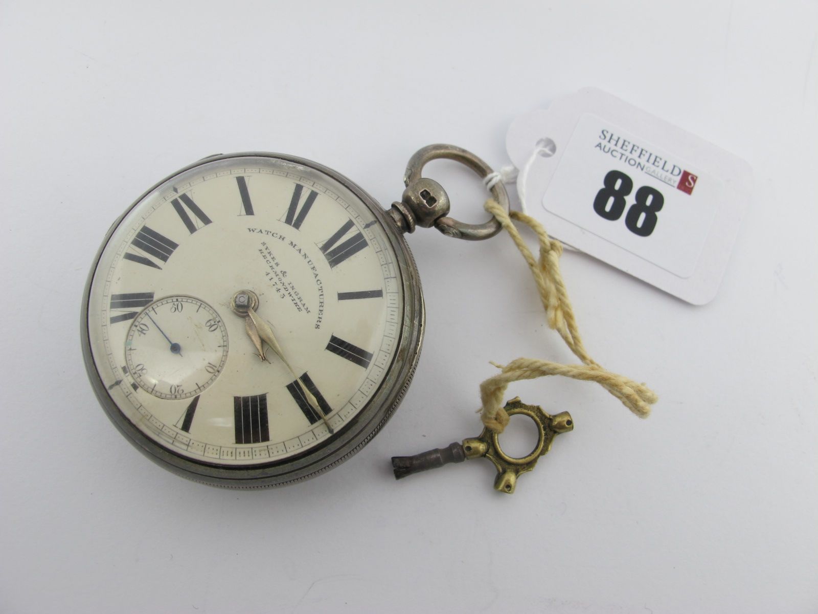 Sykes & Ingram Heckmondwike Watch Manufacturers; A Hallmarked Silver Cased Openface Pocketwatch, the