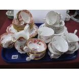 Royal Albert 'Moss Rose' Tea Ware, of twenty one pieces, Chinese Garden tea ware:- One Tray.