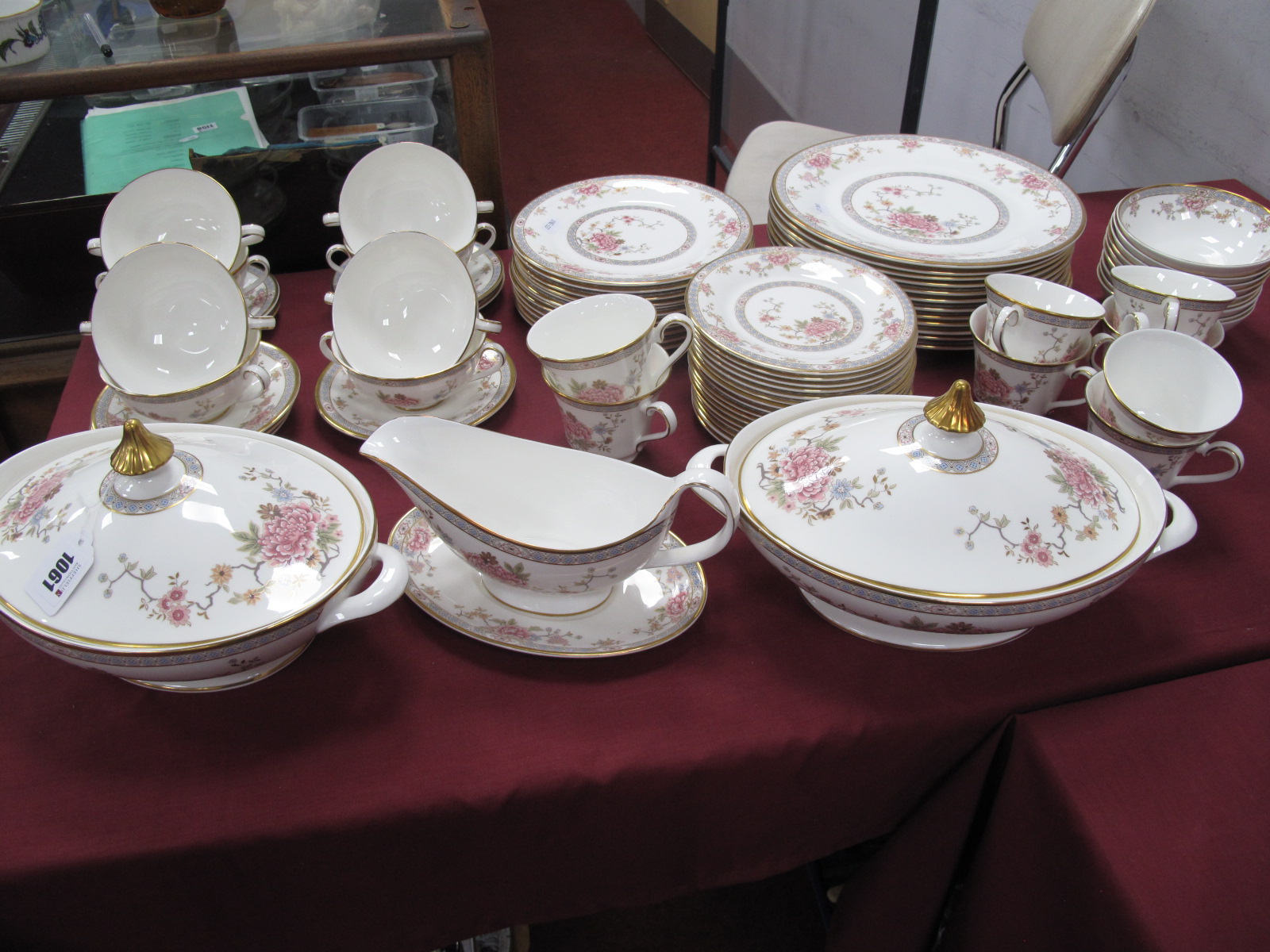 Royal Doulton 'Canton' Dinner, Tea Service, plates, tureens, cups saucers, bowls etc,