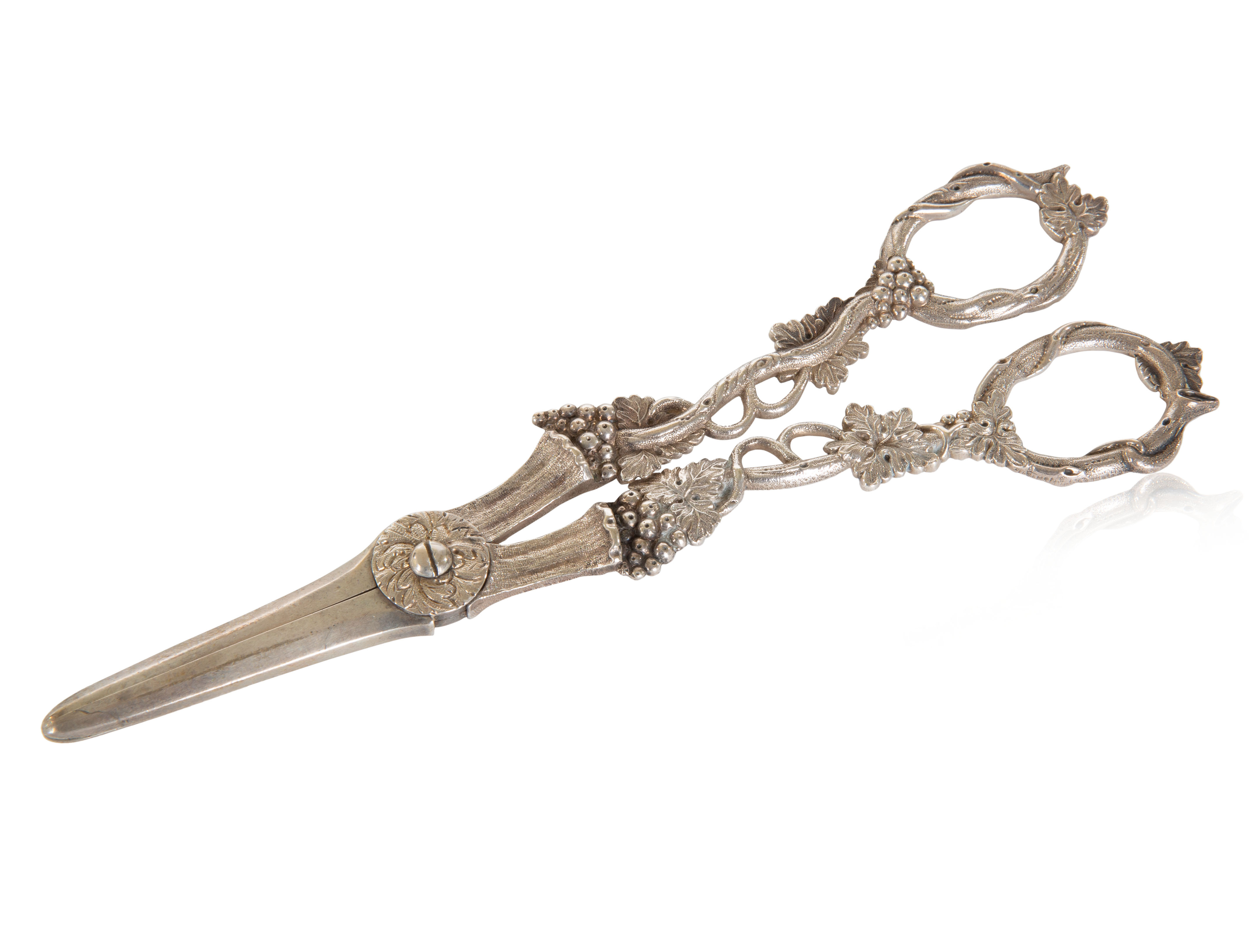 BRITISH SILVER SCISSORS, JAMES WOODING, BRITISH, EARLY 20TH CENTURY