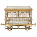 A FRENCH ORMOLU-MOUNTED CRYSTAL CAVE A LIQUEUR, 19TH CENTURY