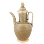 A CHINESE YUE WAR COVERED EWER, LIKELY SONG DYNASTY (960-1279)