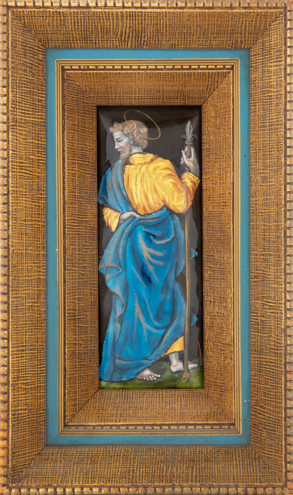A PAIR OF FRENCH ENAMEL PLAQUES, MANNER OF LEONARD LIMOUSIN, LATE 19TH CENTURY, - Image 3 of 7