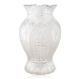 A WATERFORD CRYSTAL CUT VASE, WATERFORD IRELAND, 20TH CENTURY