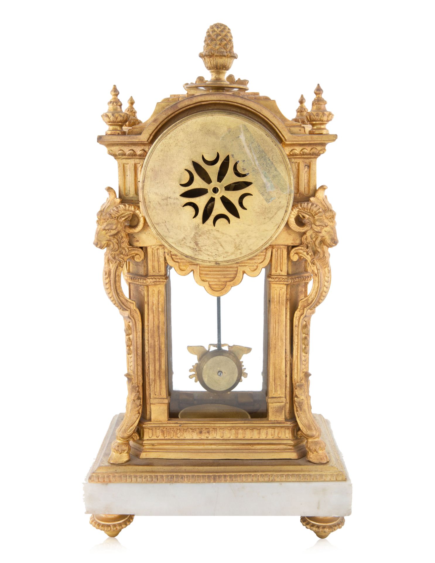 A BELGIAN ORMOLU MANTEL CLOCK, P. HUBEAU, NAMUR, LATE 19TH-EARLY 20TH CENTURY - Image 2 of 4