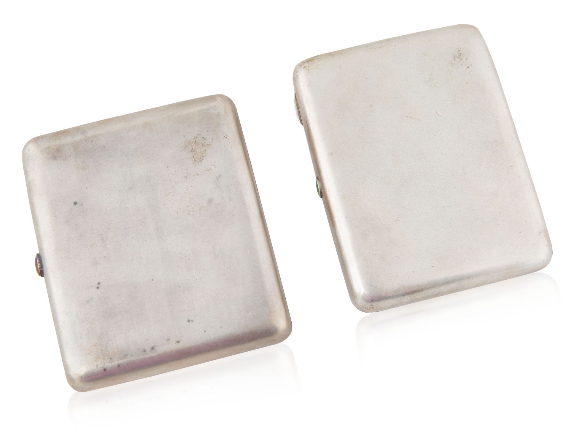 A PAIR OF SOVIET SILVER CIGARETTE CASES, MOSCOW, AFTER 1927 - Image 2 of 5