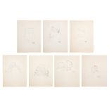 A GROUP OF SEVEN DRAWINGS BY JOSEPH STELLA (AMERICAN 1877-1946)