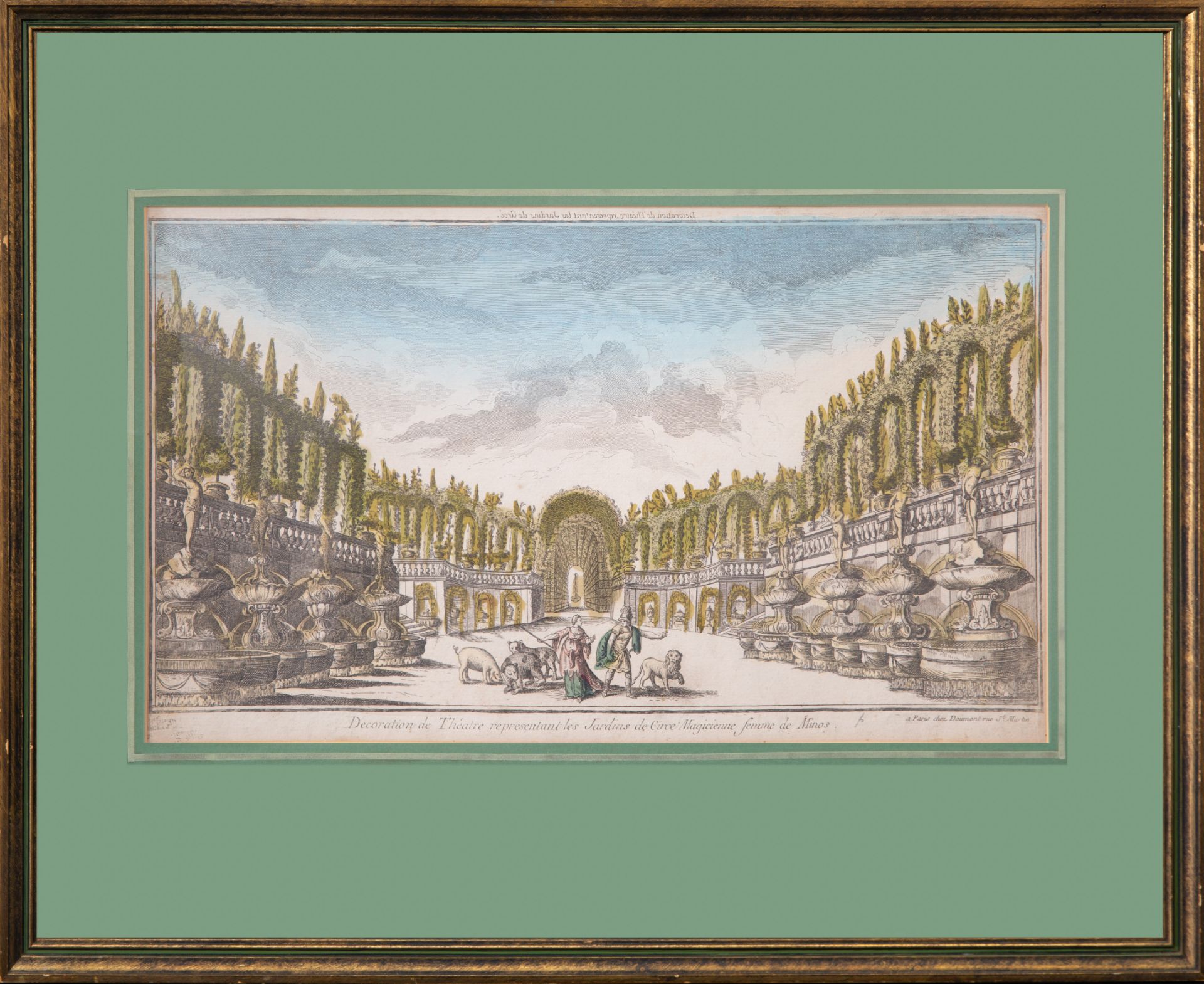 A SET OF FOUR FRENCH VUE D'OPTIQUE HAND-COLORED ETCHINGS, CIRCA 1770 - Image 11 of 13