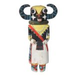 A HOPI KACHINA PAINTED DOLL, REPRESENTING AHOTE, HOPI RESERVATION, SOUTHWEST, UNITED STATES