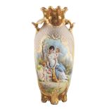 PAINTED BY WAGNER FINLEY A LATE 19TH-EARLY 20TH CENTURY ROYAL-VIENNA STYLE VASE