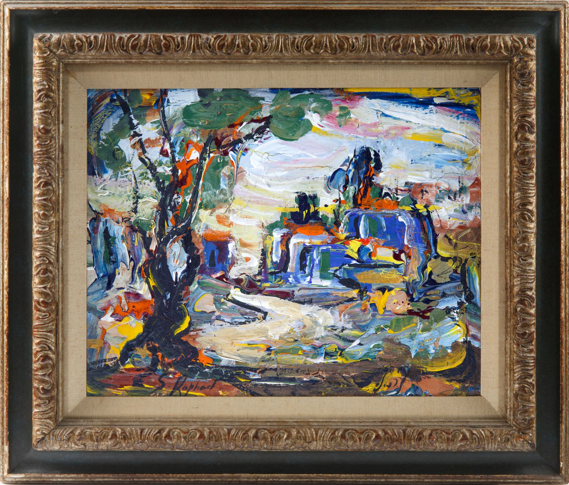 A PAIR OF LANDSCAPES BY ZVI RAPHAELI (ISRAELI 1924-2005) - Image 7 of 9