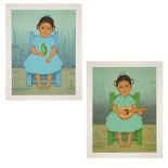 PAIR OF SCREEN PRINTS FROM THE SERIES NINOS MEXICANOS BY GUSTAVO MONTOYA (MEXICAN 1905-2003)