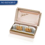 PAIR OF 14K GOLD CUFFLINKS