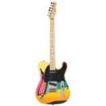 A HAND-PAINTED FENDER TELECASTER BY CRASH [JOHN MATOS] (AMERICAN B. 1961), 2011