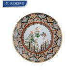 EARLY 20TH CENTURY JAPANESE CLOISONNE ENAMEL GARDEN PLATE