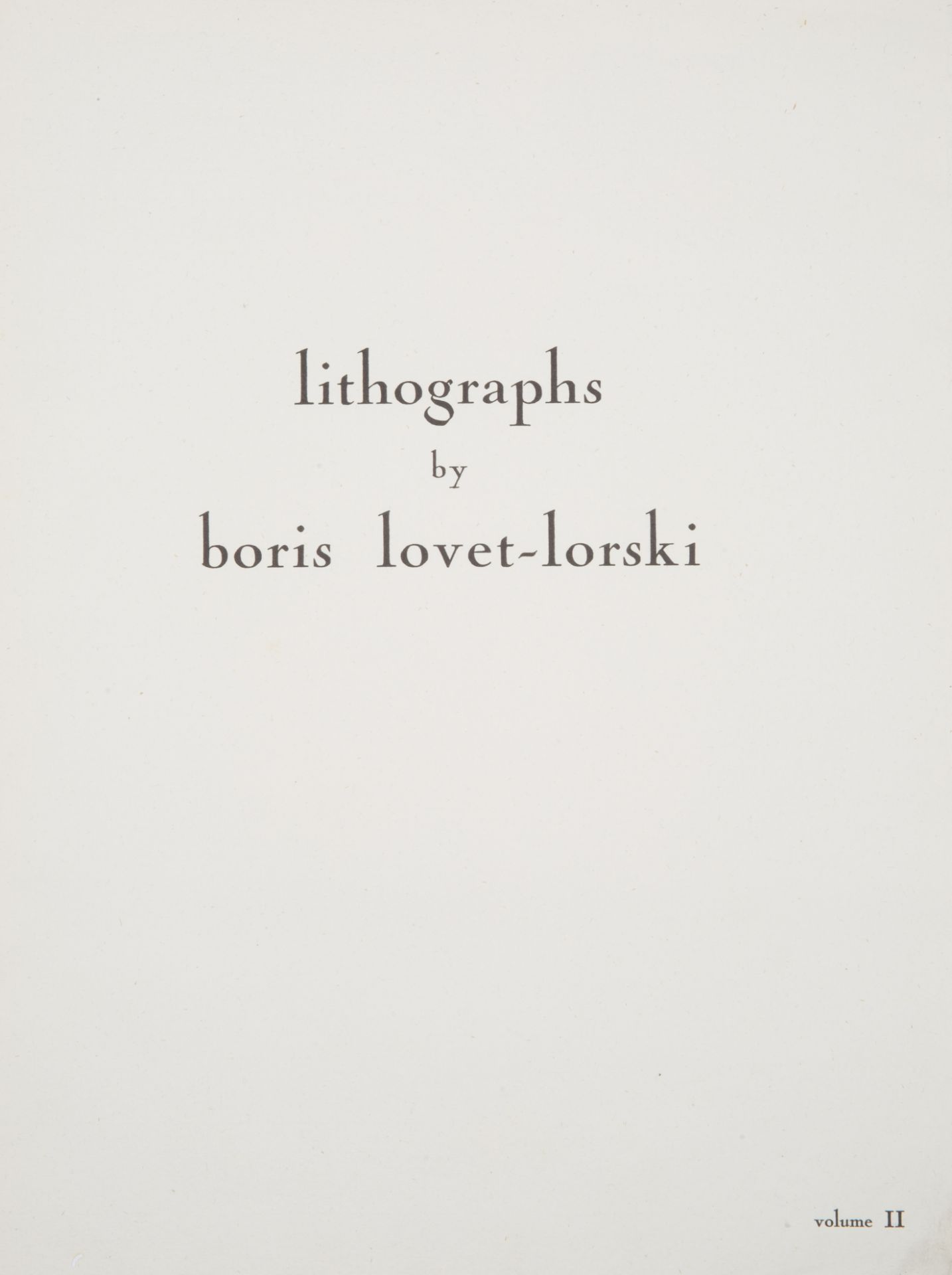 A GROUP OF TEN LITHOGRAPHS BY BORIS LOVET-LORSKI (AMERICAN 1894-1973), VOL. 2 - Image 3 of 8