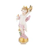 LATE 19TH CENTURY MEISSEN PORCELAIN FIGURINE EMBLEMATIC OF "DAY"