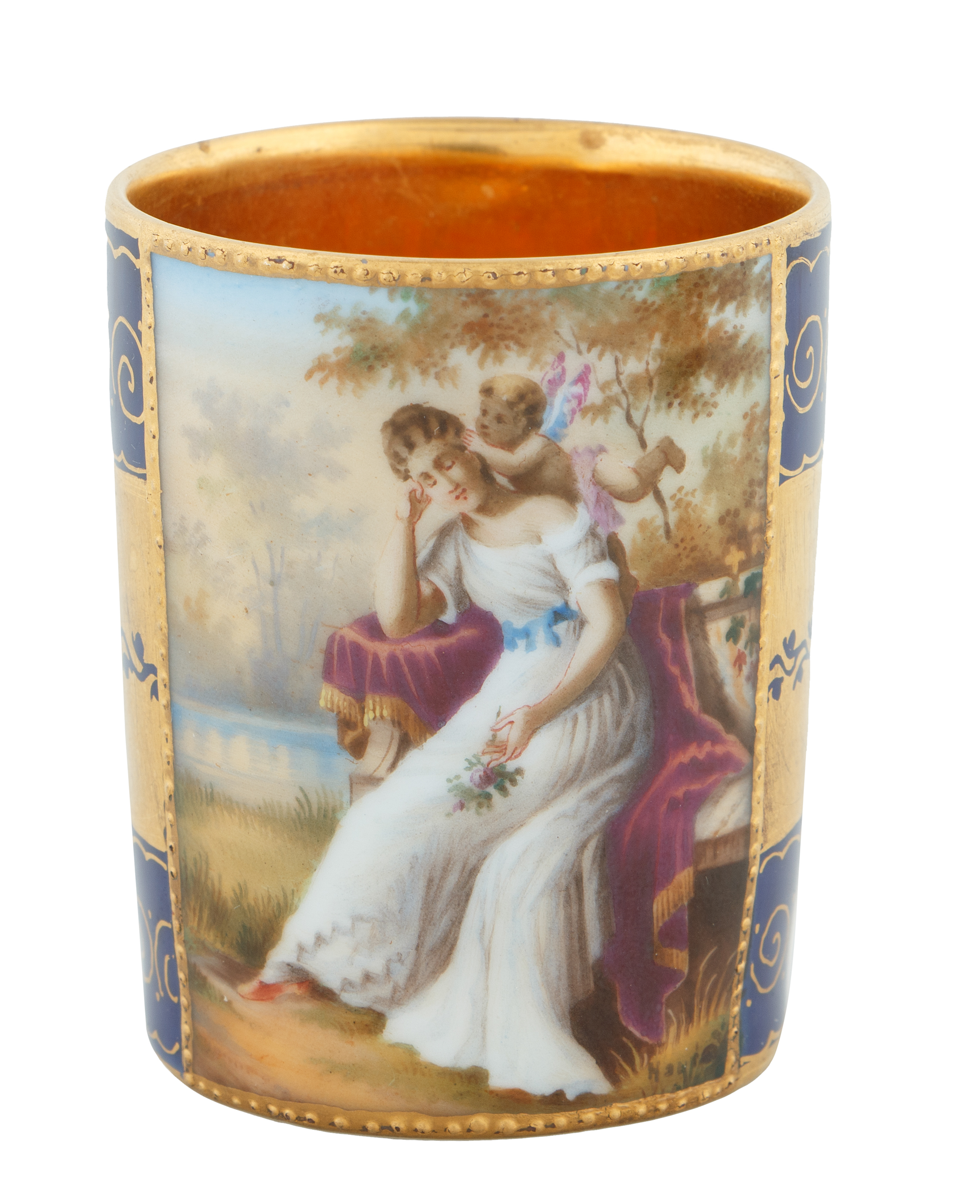 19TH CENTURY EUROPEAN MINIATURE PORCELAIN CUPS - Image 2 of 8