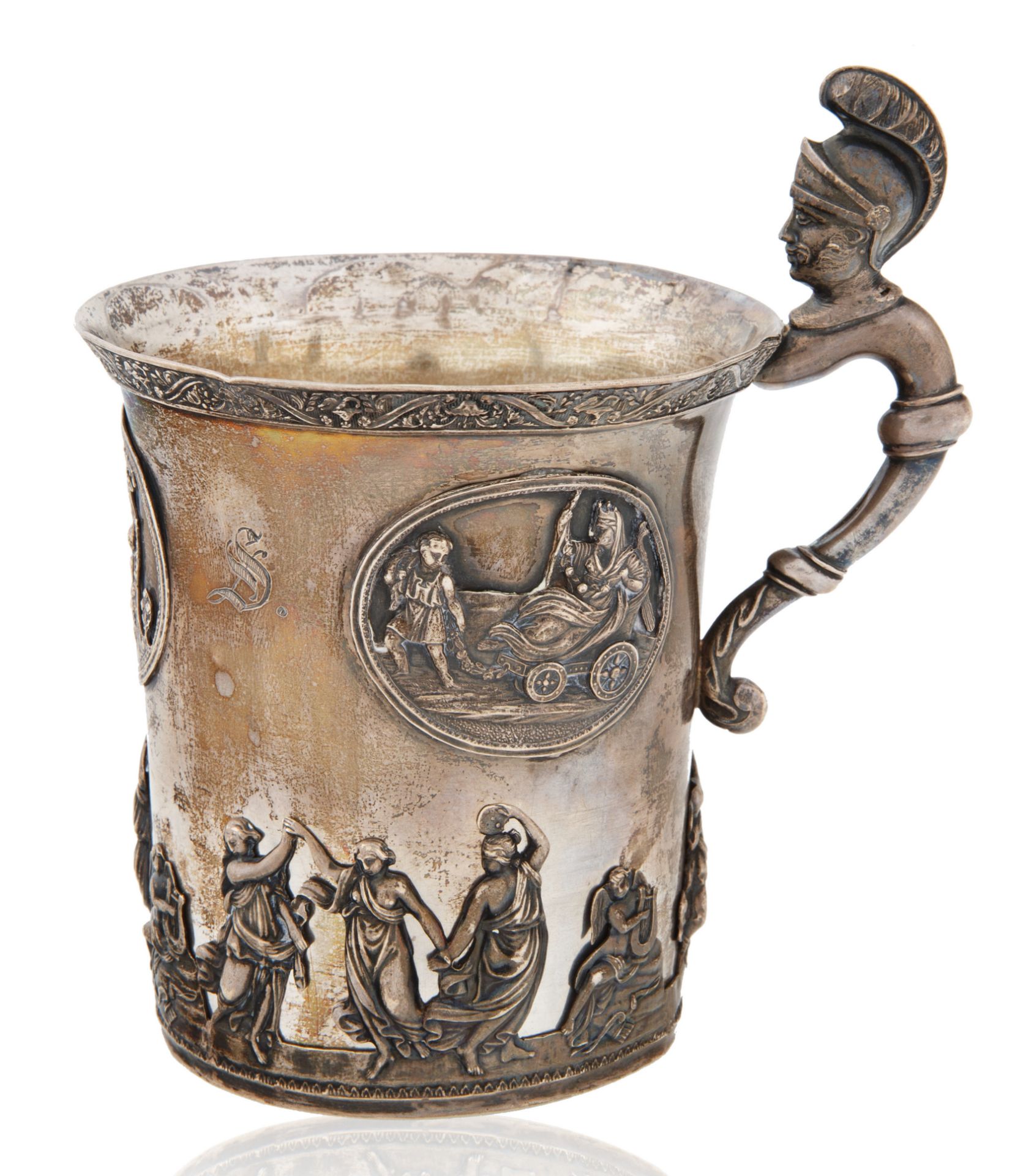 A 1829 RUSSIAN SILVER CUP, WORKMASTER P. MULLER, ST. PETERSBURG - Bild 2 aus 3